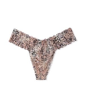 Victoria’s Secret Leopard Print Lace Thong Panty